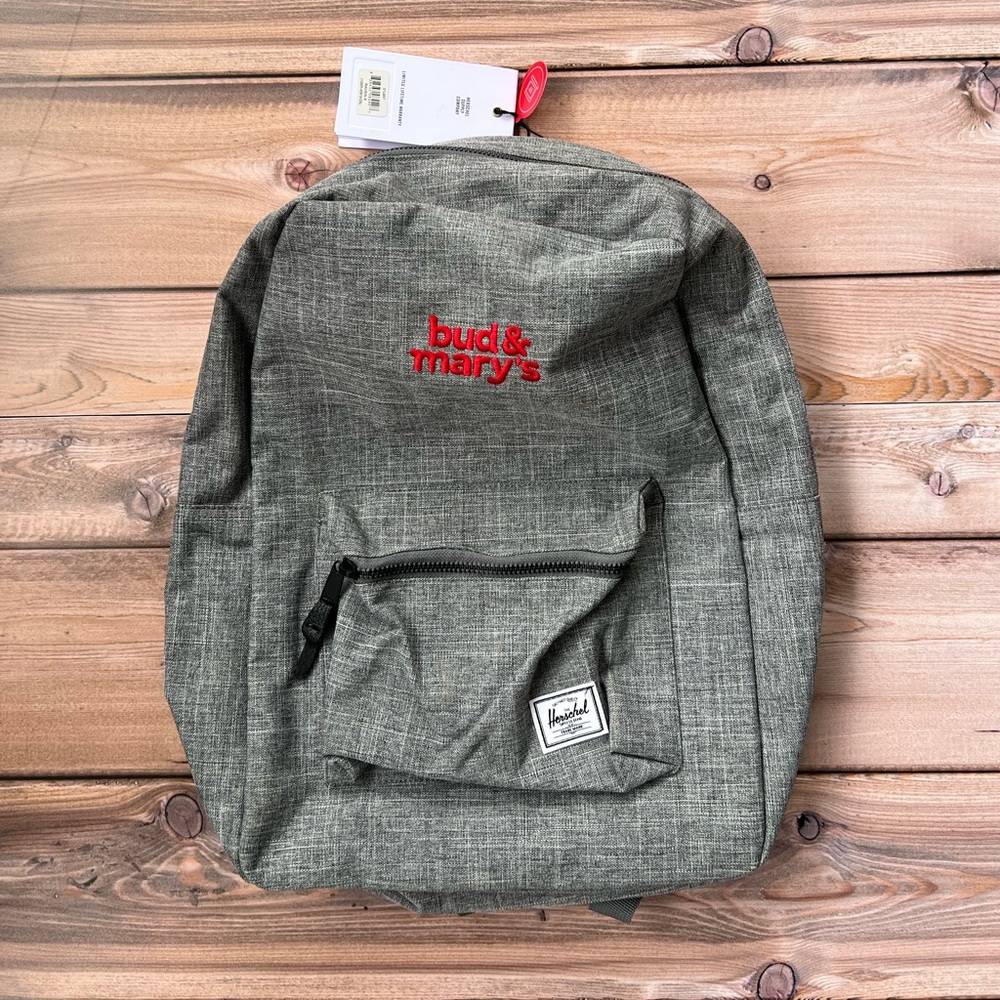 Bud & Mary's Gray Backpack